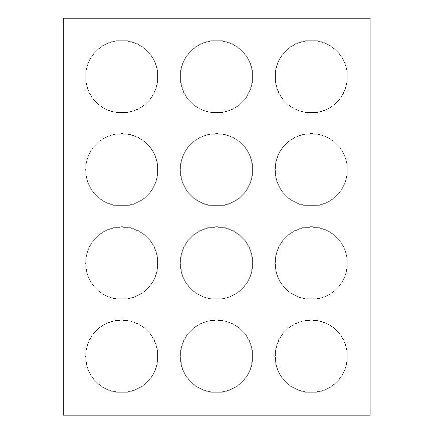 2" Circle Laser & Inkjet Labels | C004A