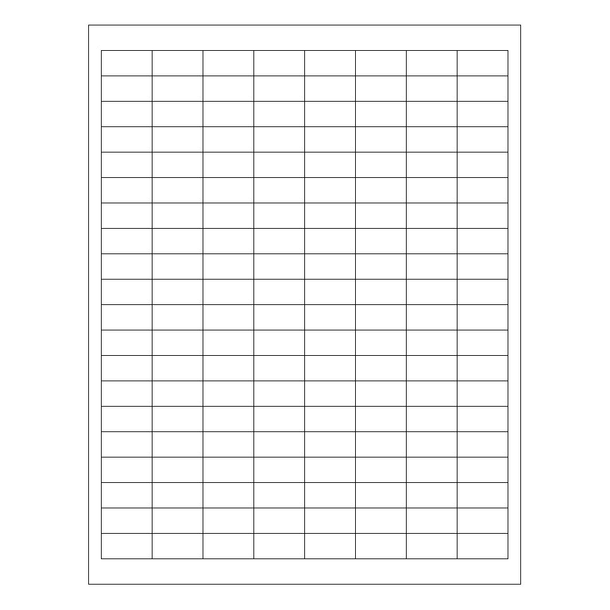 1" x 1/2" Laser & Inkjet Labels | R001