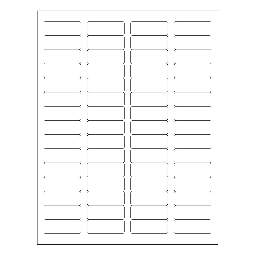 1 3/4" x 2/3" Laser & Inkjet Labels | R003