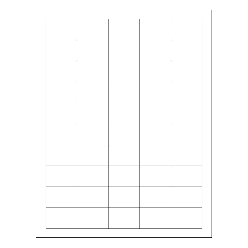 1 1/2" x 1" Laser & Inkjet Labels | R004