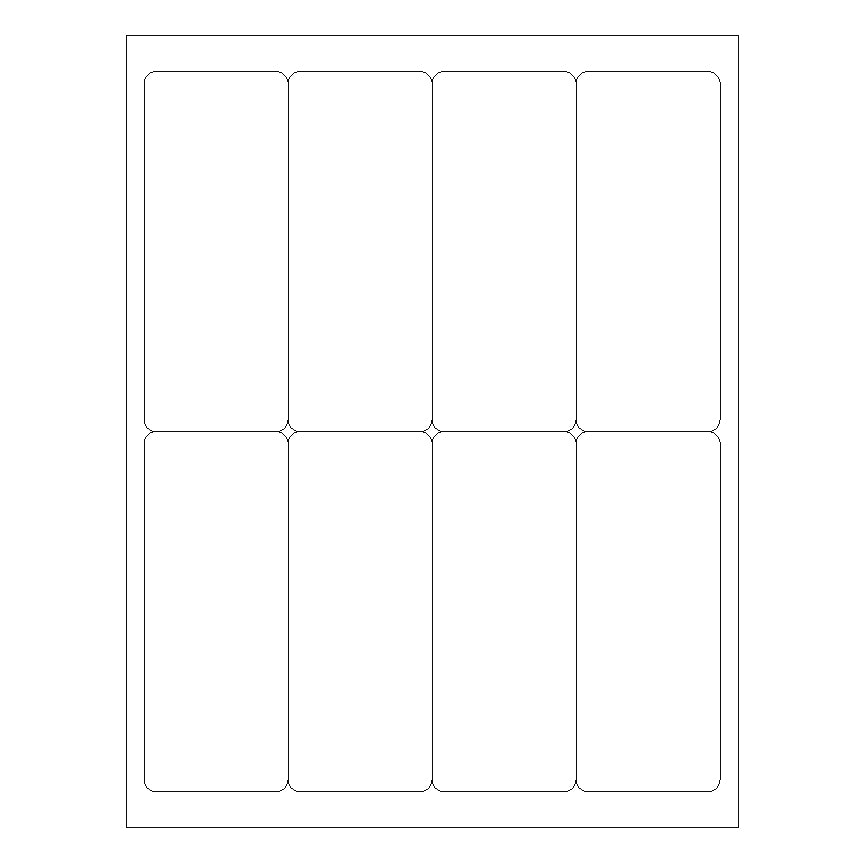 2" x 5" Laser & Inkjet Labels | R006