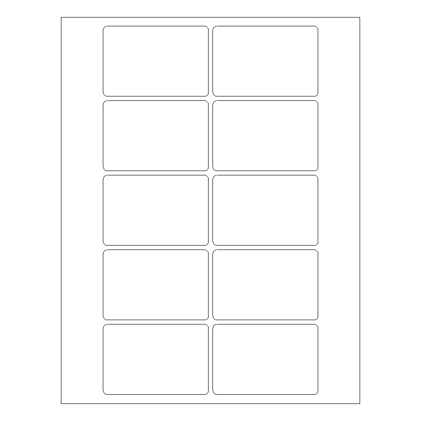 3" x 2" Laser & Inkjet Labels | R011