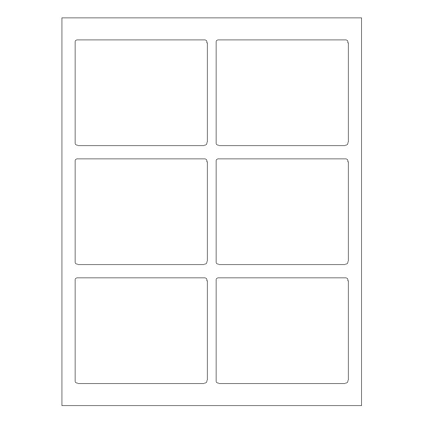 3 3/4" x 3" Laser & Inkjet Labels | R014