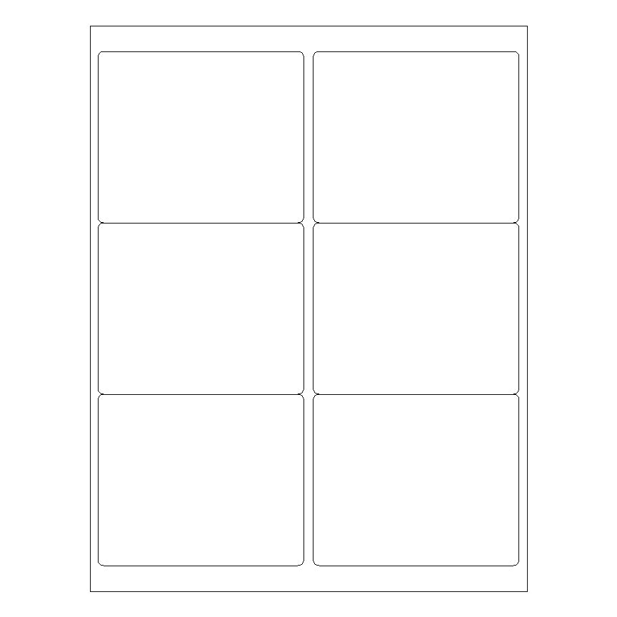 3 1/3" x 4" Laser & Inkjet Labels | R015