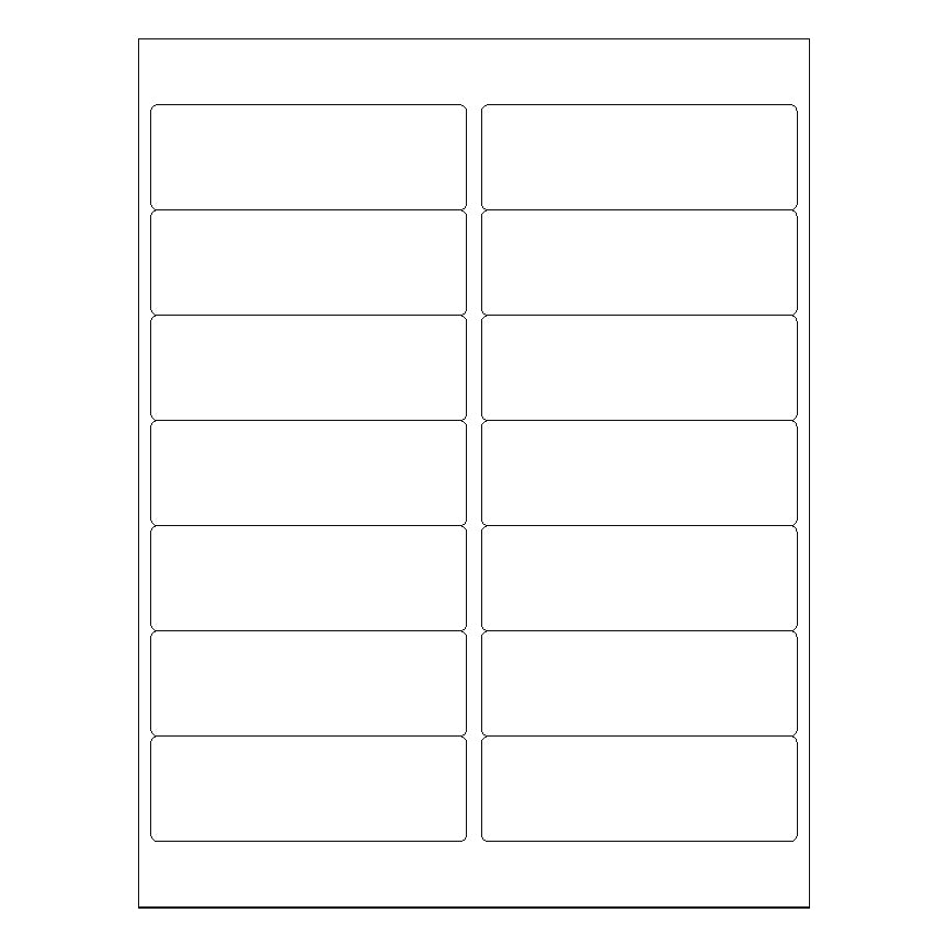 4" x 1 1/3" Laser & Inkjet Labels | R018