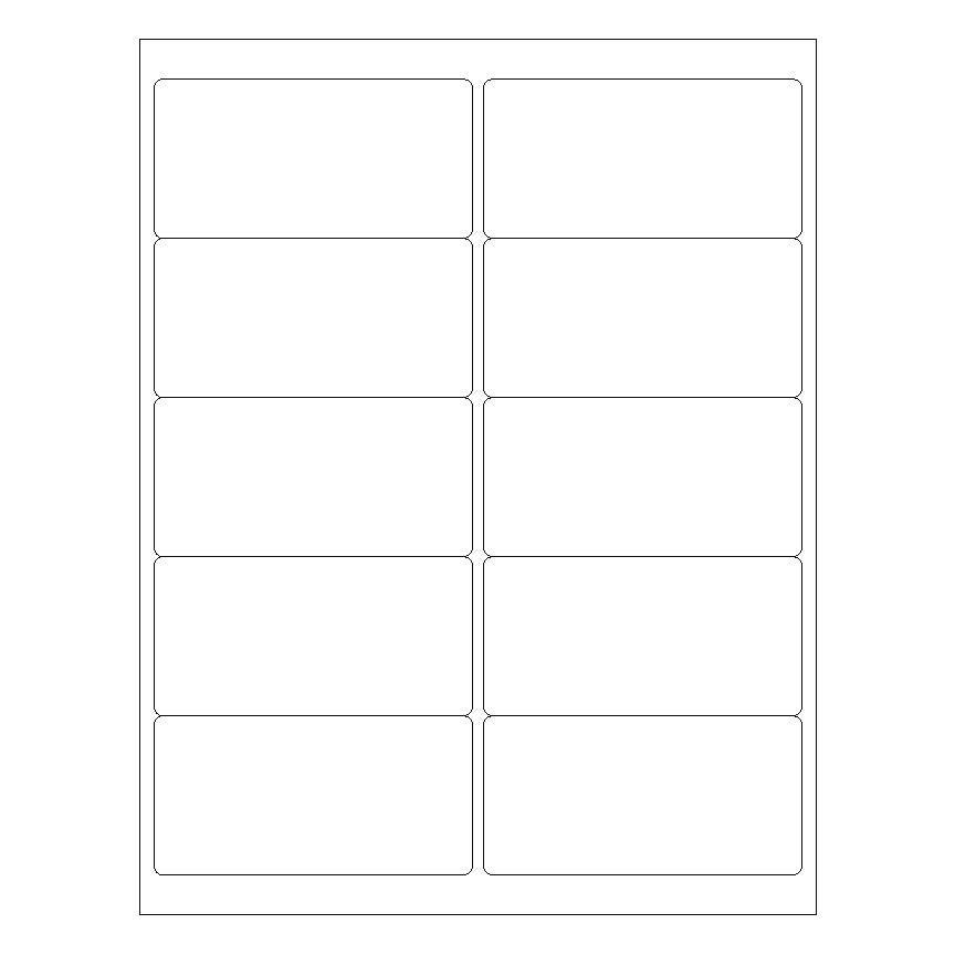 4" x 2" Laser & Inkjet Labels | R019