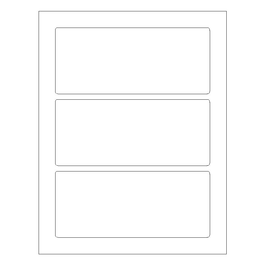 3" x 7" Laser & Inkjet Labels | R030