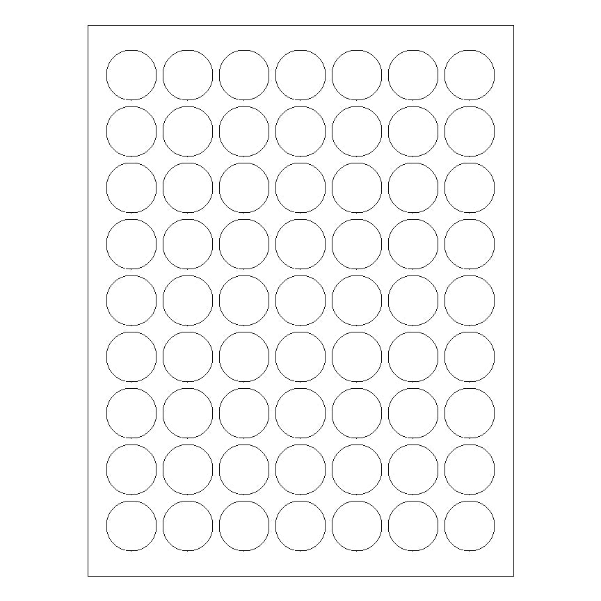 1" Circle Laser & Inkjet Labels | C002