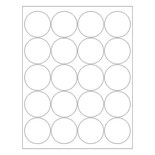 2" Circle Laser & Inkjet Labels | C004