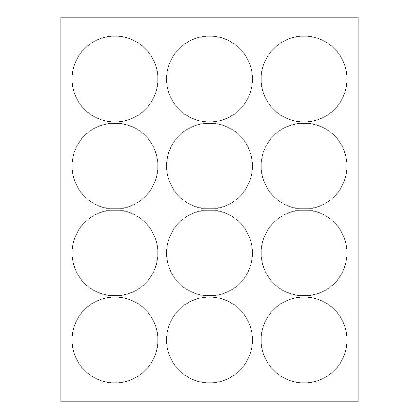 2 1/2" Circle Laser & Inkjet Labels | C005