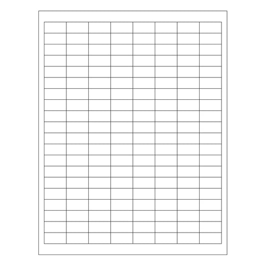 1" x 1/2" Laser & Inkjet Labels | R001