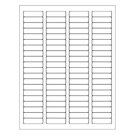 1 3/4" x 1/2" Laser & Inkjet Labels | R002