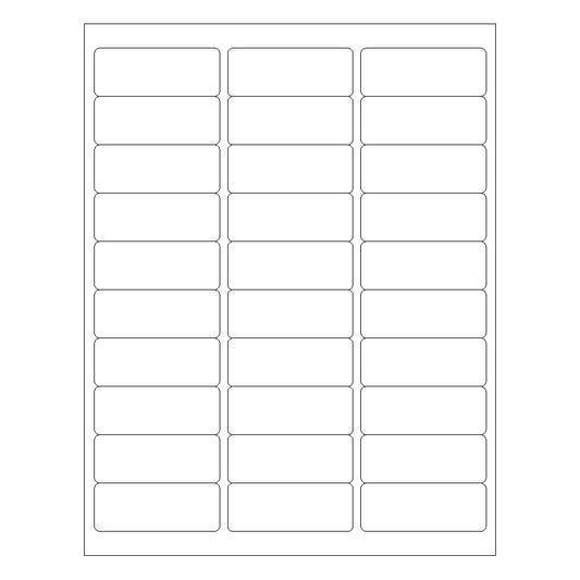 2 5/8" x 1" Kraft Laser & Inkjet Labels | R007