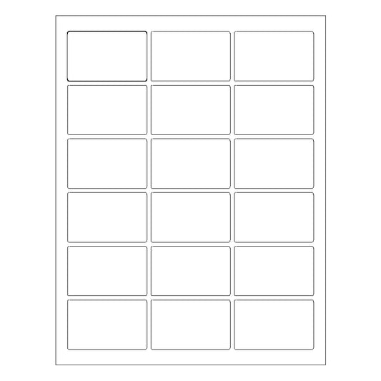 2 1/2" x 1 9/16" Laser & Inkjet Labels | R008