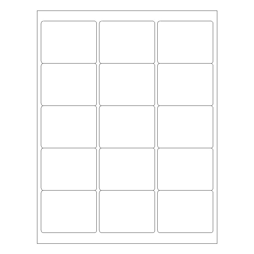 2 5/8" x 2" Laser & Inkjet Labels | R009