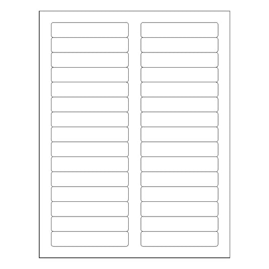 3 7/16" x 2/3" Laser & Inkjet Labels | R012