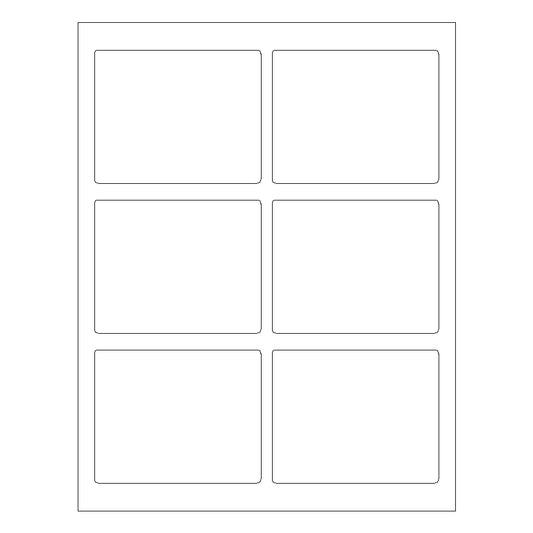 3 3/4" x 3" Laser & Inkjet Labels | R014