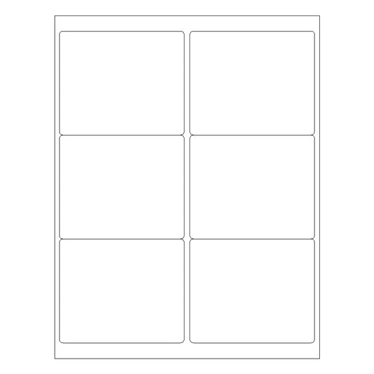 3 1/3" x 4" Laser & Inkjet  Labels | R015