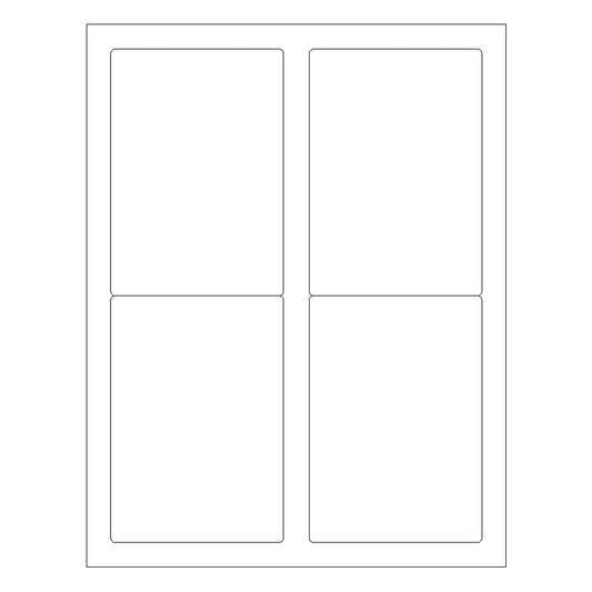 3 1/2" x 5" Laser & Inkjet  Labels | R016