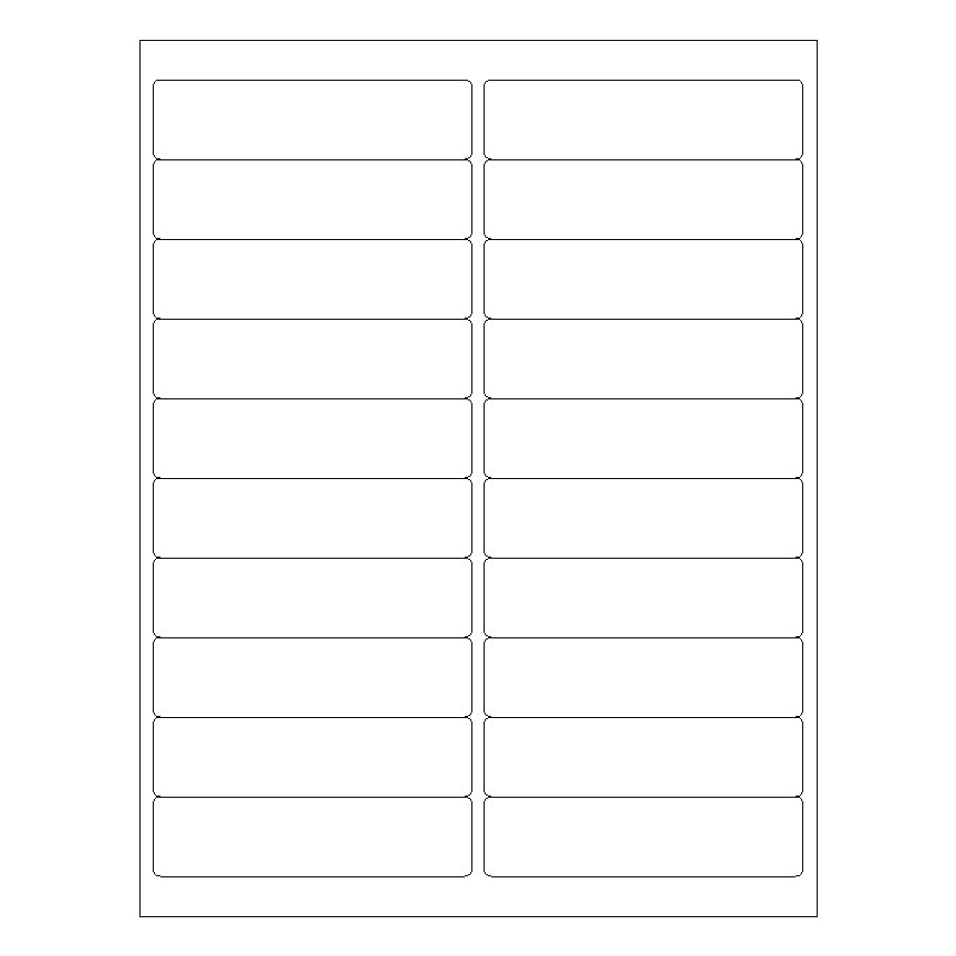 4" x 1" Laser & Inkjet Labels | R017