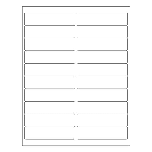 4" x 1" Laser & Inkjet Labels | R017