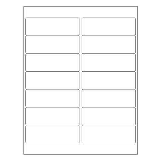 4" x 1 1/3" Laser & Inkjet Labels | R018