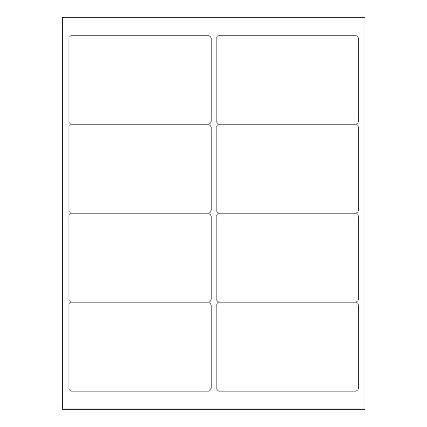 4" x 2 1/2" Laser & Inkjet Labels | R020