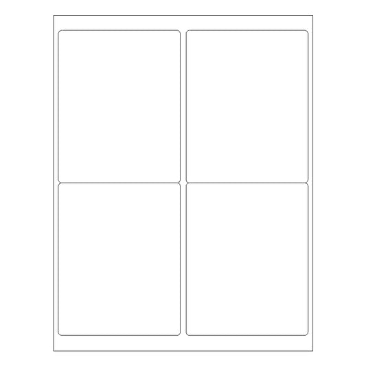 4" x 5" Laser & Inkjet Labels | R022
