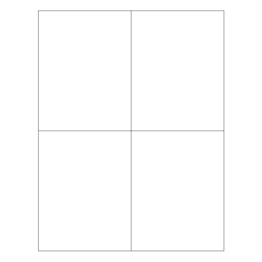 4 1/4" x 5 1/2" Laser & Inkjet Labels | R023