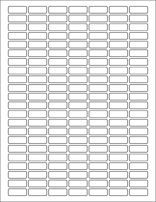 1" x 0.375" Laser & Inkjet Labels - R036L