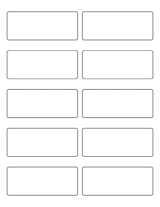 1 1/2" x 3 3/4" Laser & Inkjet Labels - R039A