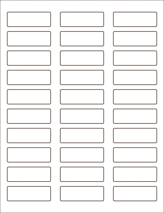2.25" x 0.75" Laser & Inkjet Labels - R041L