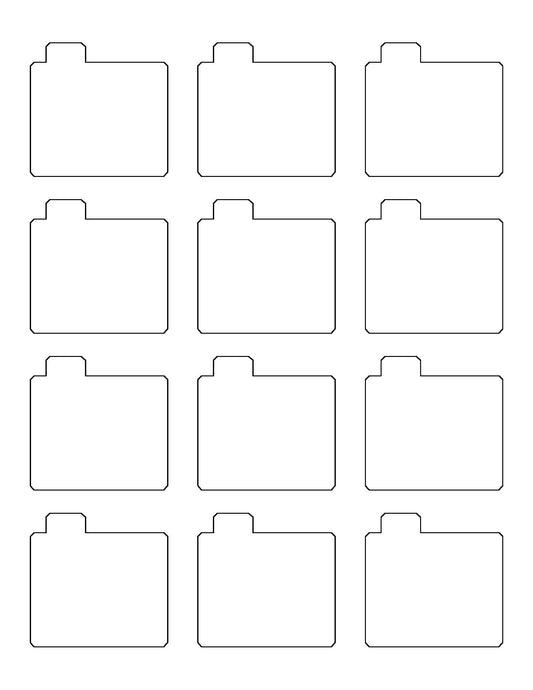 2 3/16" x 2 1/8" Laser & Inkjet Labels - R042A