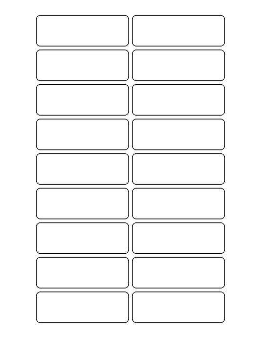 3" x 1" Laser & Inkjet Labels - R043L