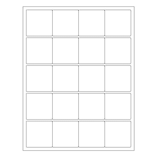 2" x 2" Square Laser & Inkjet Labels | S002 – Laser Label Templates