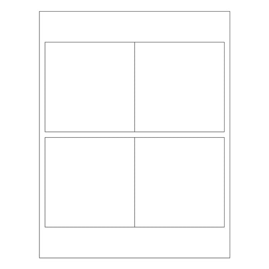 4" x 4" Square Laser & Inkjet Labels | S004A