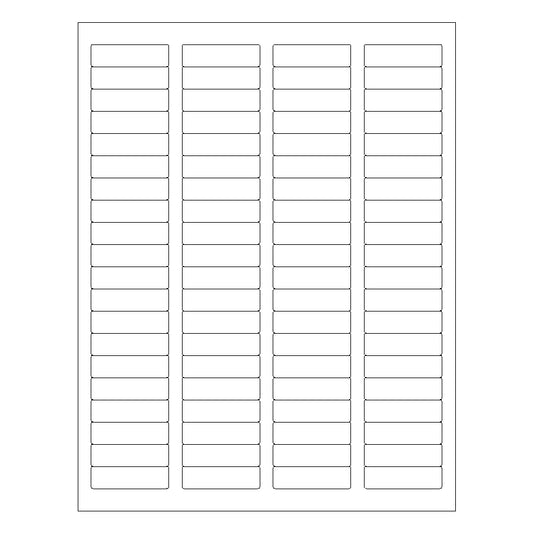 1.75" x 0.5" Clear Laser & Inkjet Labels | R032