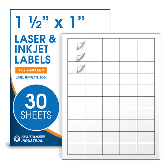 1 1/2" x 1" Laser & Inkjet Labels | R004