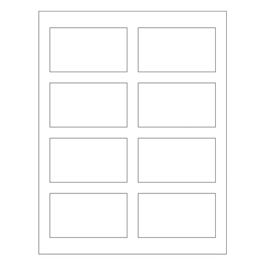 2" x 3.5" Rectangle Laser & Inkjet Labels | R027