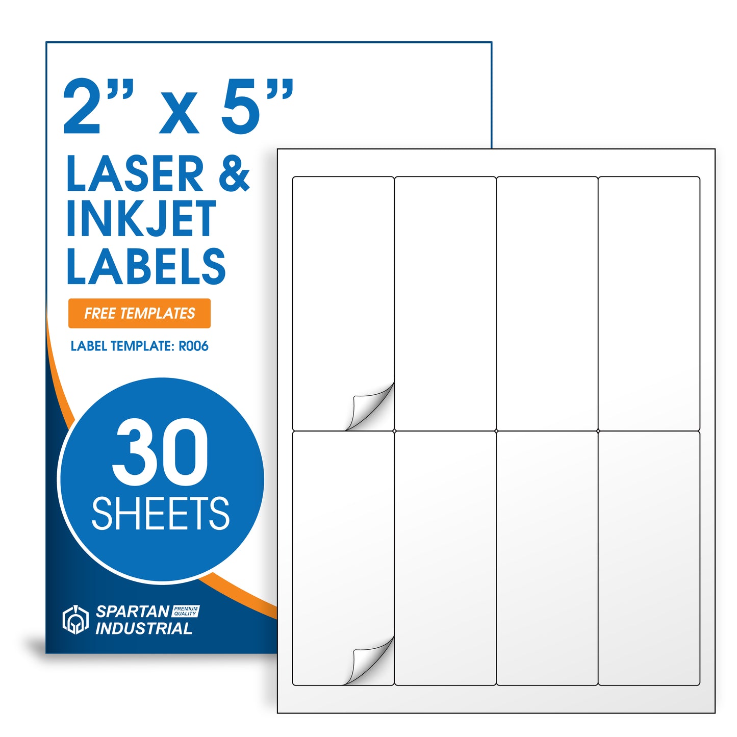 2" x 5" Laser & Inkjet Labels | R006